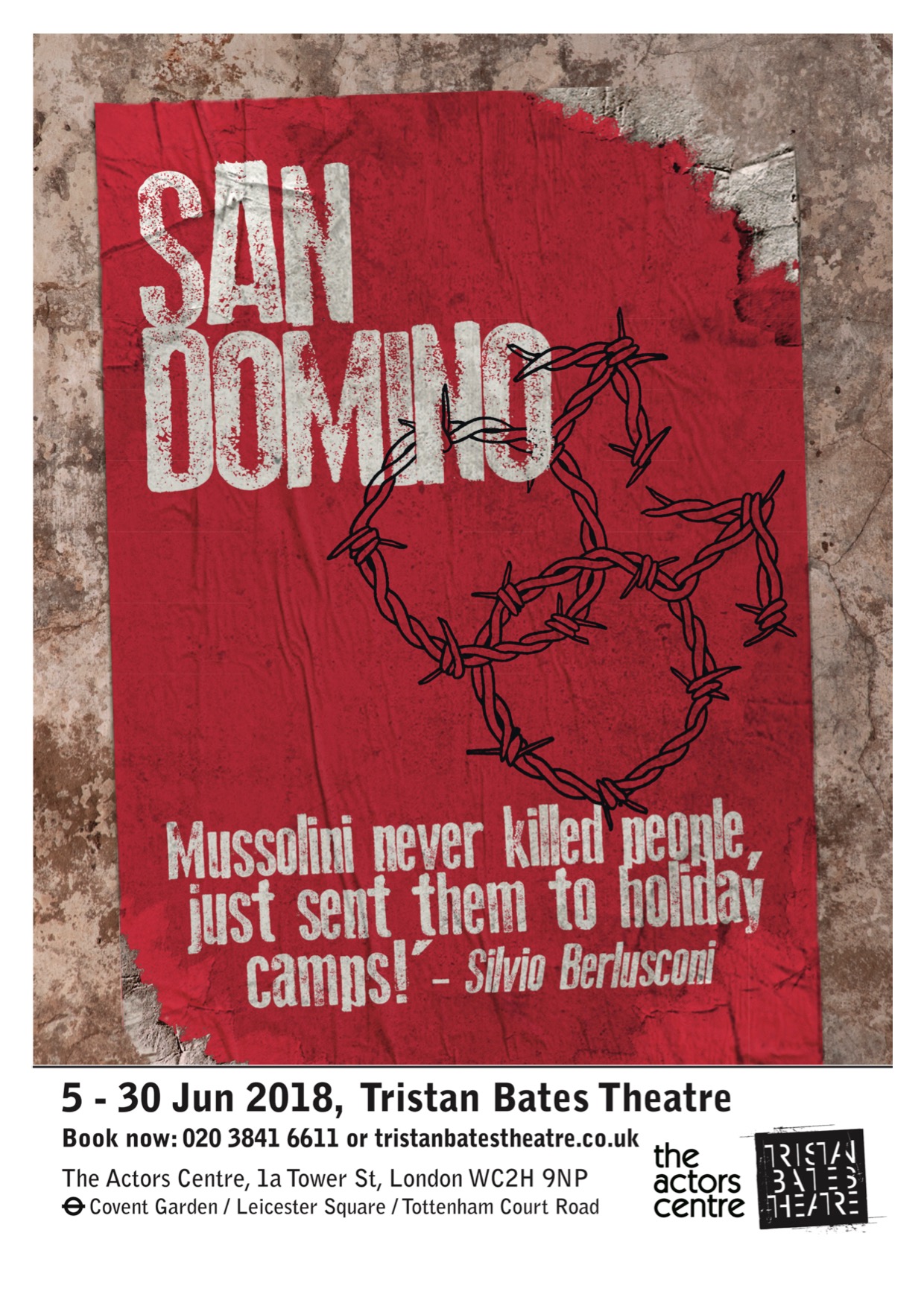 Home San Domino production poster